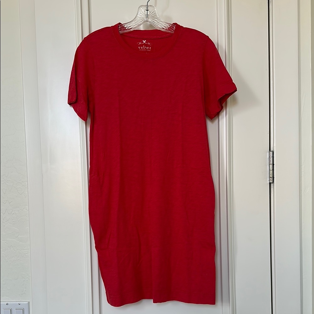 Velvet by Graham & Spencer Pink Tshirt Dress